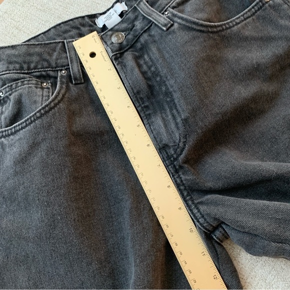 NWOT Forever 21 Dark Gray Wash High-Waisted Wide Leg Jeans - Picture 11 of 14